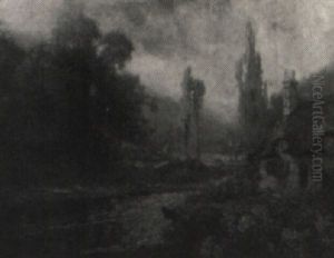 Landscape With Cottage by Hamilton Irving Marlatt