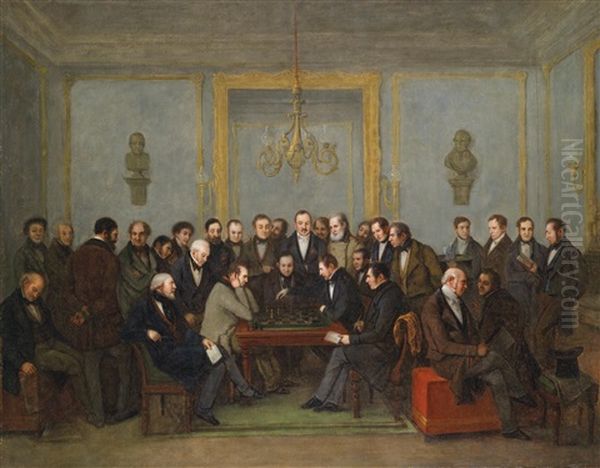 Das Beruhmte Schachspiel Zwischen Howard Staunton Und Pierre Charles Fourrier Saint-amant, Am 16. Dezember 1843 - view 1