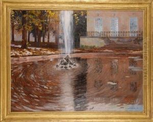 Bassin Et Jet D'eau Au Grand Trianon
