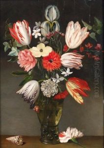 Bouquet De Fleurs Dans Un Vase by Philippe de Marlier