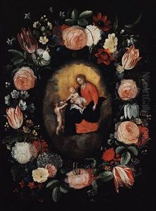 Madonna Im Blutenkranz by Philippe de Marlier