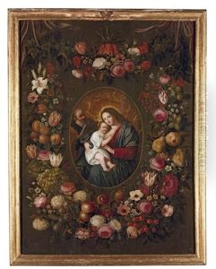 The Holy Family by Philippe de Marlier