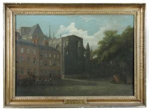 London, The East End Of Westminster Abbey With Henry Vii's Chapel Seen From Old Palace Yard