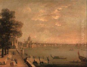 View Of The River Thames With St. Paul's Cathedral View Of The River Thames With St. Paul's Cathedral