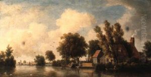 Scene On The Thames by William Marlow