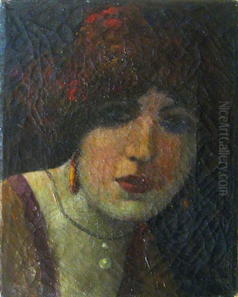 Tete De Jeune Femme De Face - view 1
