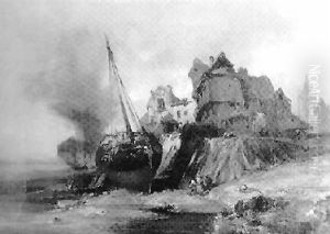 Ship On A Coast Line