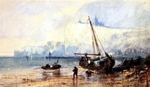 Fishing Boats On A Beach