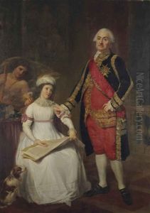 Portrait Du Marechal Jourda De Vaux Et De Sa Fille Portrait Du Marechal Jourda De Vaux Et De Sa Fille