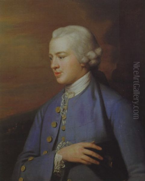 Portrait Of A Gentleman In A Blue Coat - view 1