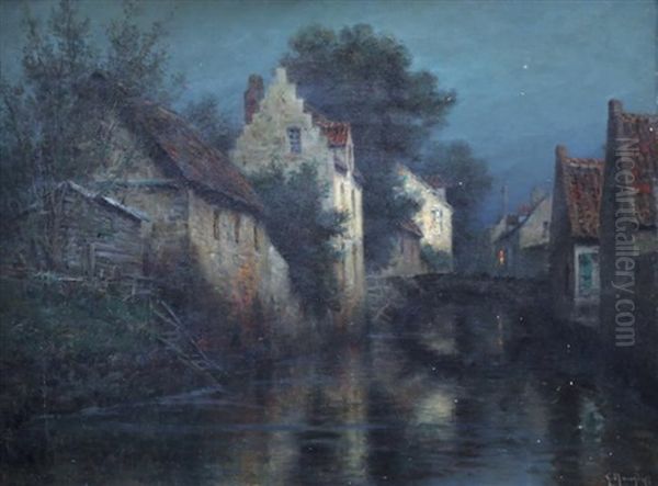 Crepuscule Sur Le Village - view 1