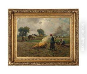 La Cueillette Des Pommes De Terre by Georges-Philibert-Charles Maroniez