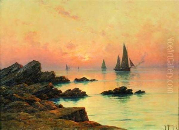 Marine Au Coucher De Soleil - view 1