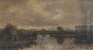 Sumpflandschaft by Georges-Philibert-Charles Maroniez