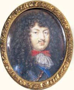 Portrait De Louis Xiv En Armure Fleur De Lysee Et Regardant Vers La Droite by Samuel Bernard