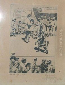 Les Saltimbanques. by Valere Bernard