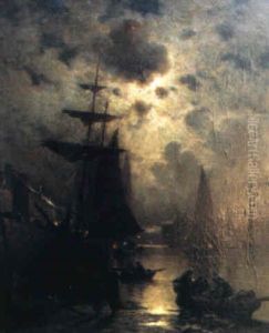 Pecheurs Partant Au Crepuscule