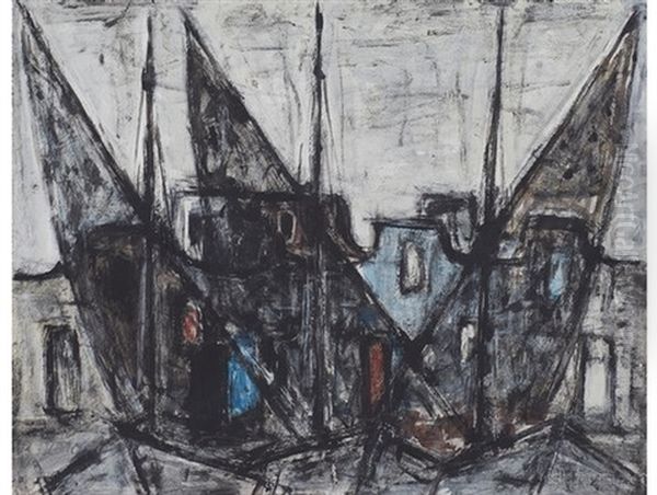 Three Sailboats - view 1