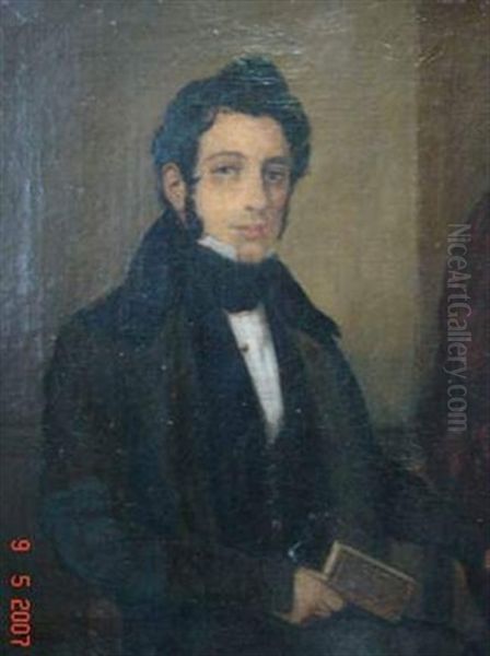 Portrait D'un Homme De Lettre Dit Alphonse De Lamartine - view 1