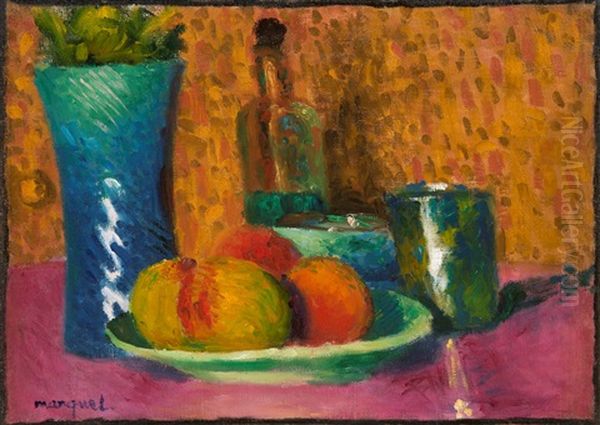 Figures Feasting In A Formal Garden - view 1