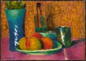Figures Feasting In A Formal Garden by Albert Marquet