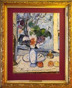 Figures Feasting In A Formal Garden by Albert Marquet
