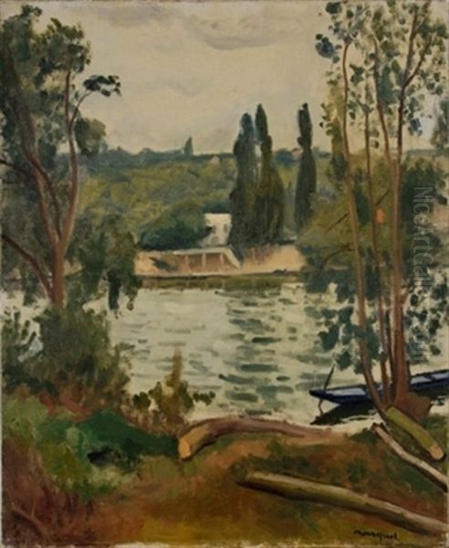 Figures Feasting In A Formal Garden - view 1