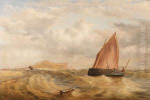 Shipping Off Howth Harbour, Looking Towards Ireland's Eye by James Richard Marquis