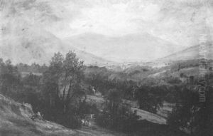 A Valley In County Wicklow, Ireland by James Richard Marquis