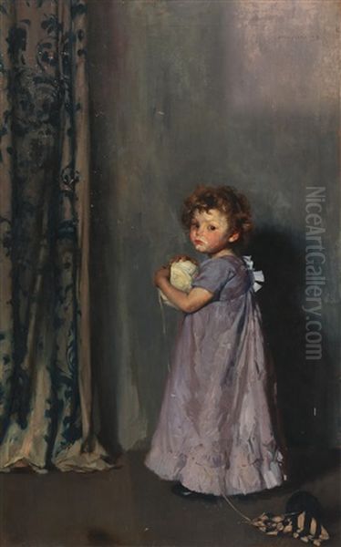 Girl In A Purple Dress - view 1