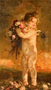 Amor Mit Rosenbouquet