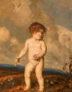 Bluten Streuender Putto