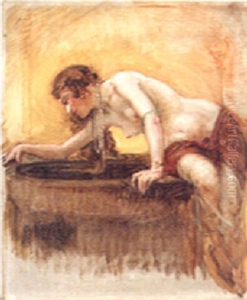 An Odalisque At A Well - view 1