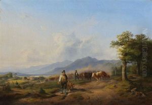 Almauftrieb Im Sommer by Heinrich Marr