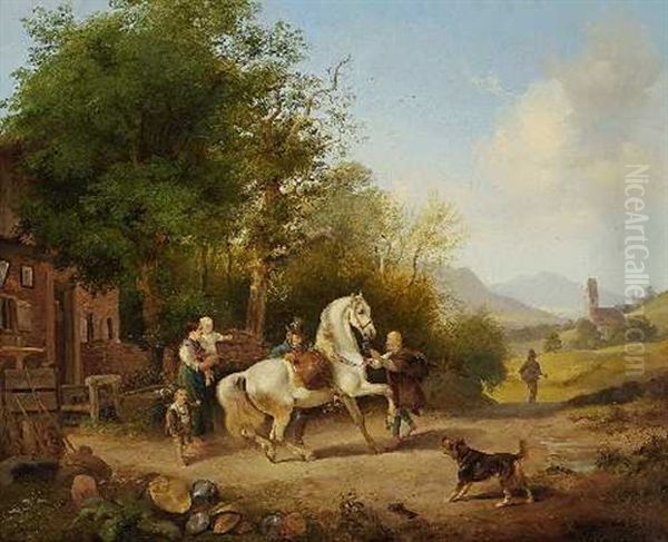 Abschied Vor Dem Bauernhaus - view 1