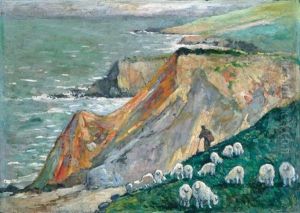 Falaises Et Moutons by Henri Marre