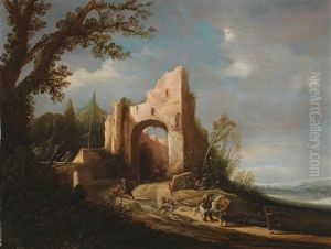 A Landscape With Ruins by Evert Marseus Van Schrieck