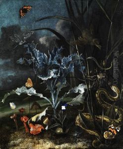 Stilleben by Otto Marseus van Schrieck