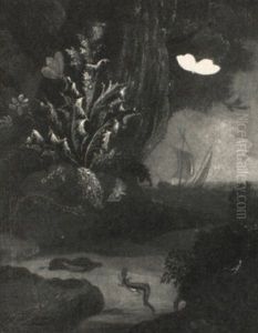 Stilleben Vor Einem Grottenausgang by Otto Marseus van Schrieck