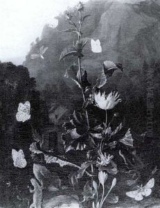 Stilleben Vor Gebirg by Otto Marseus van Schrieck