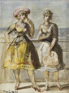 Boardwalk Beauties by Reginald Marsh