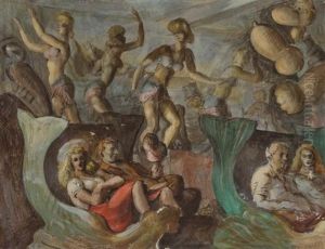 Tunnel Of Love by Reginald Marsh