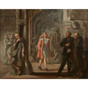 Bowery Scene by Reginald Marsh