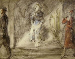 5th Avenue Street Scene by Reginald Marsh
