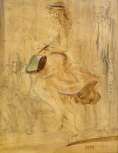 Bowery Drawing, A Double Sided Work by Reginald Marsh