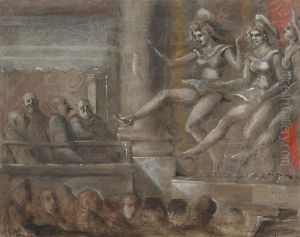 Three Chorus Girls, Four Men In A Box