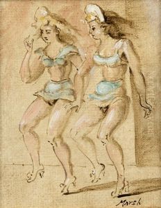 Two Burlesque Dancers