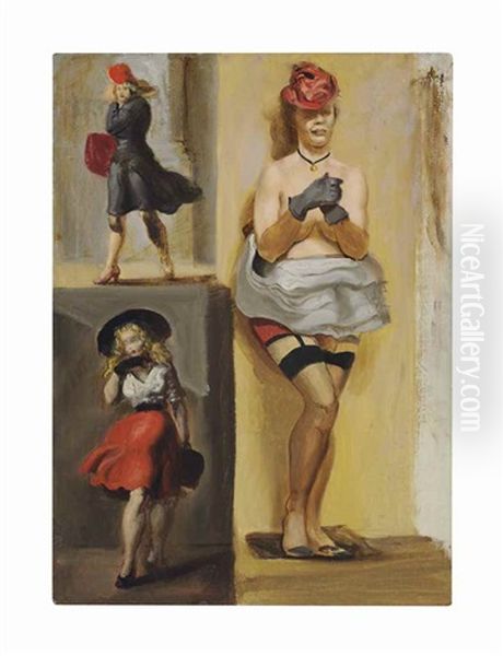 Untitled (studies Of Three Women) - view 1