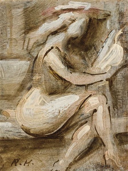 Young Woman Reading - view 1