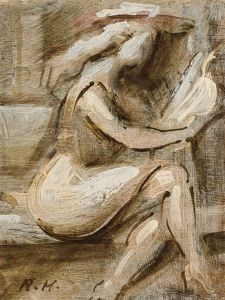 Young Woman Reading by Reginald Marsh